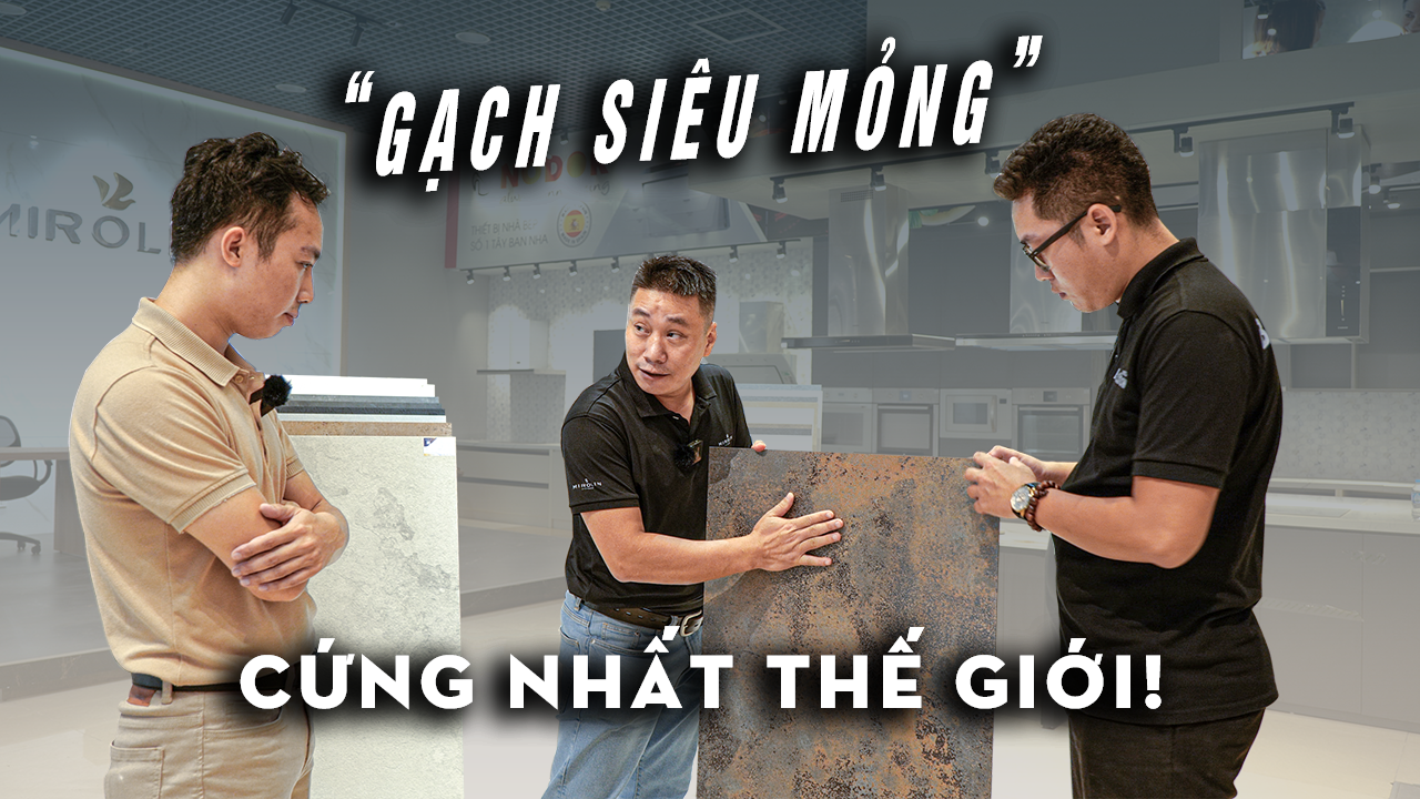 Ngạc nhiên trước khả năng của loại gạch siêu mỏng, cứng nhất thế giới