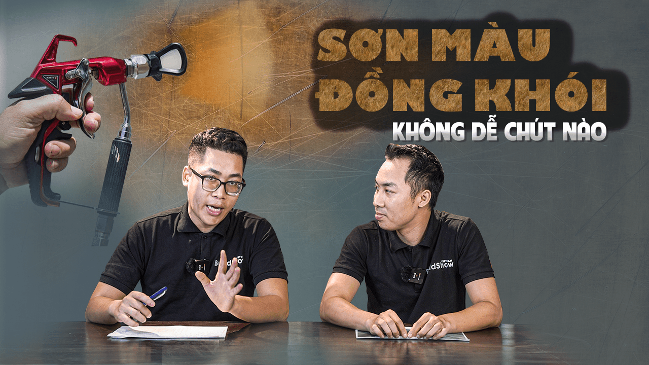 Sơn phủ màu Đồng khói lên bề mặt kim loại
